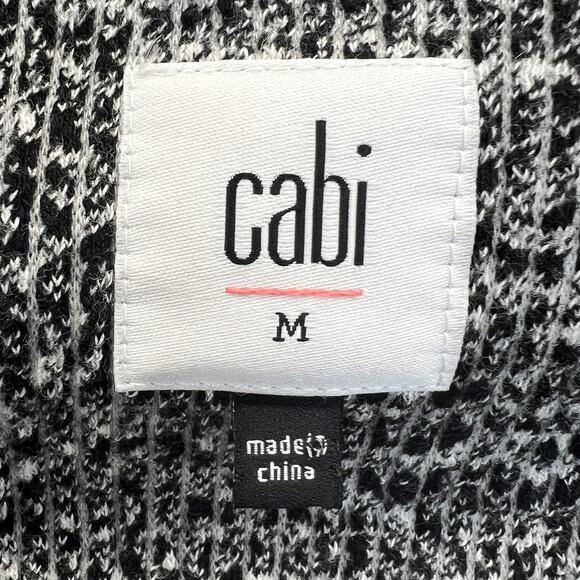 CAbi The Times Jacket Black Grey M Ribbed Soft Stretchy Ribbed 3/4 Length Modern - Picture 3 of 12
